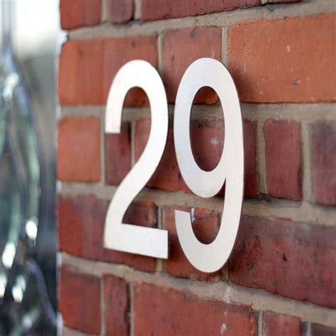 custom metal house numbers|large stainless steel house numbers.